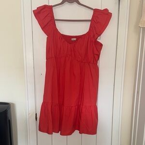 NWT Abercrombie & Fitch XXL Vibrant Coral Dress